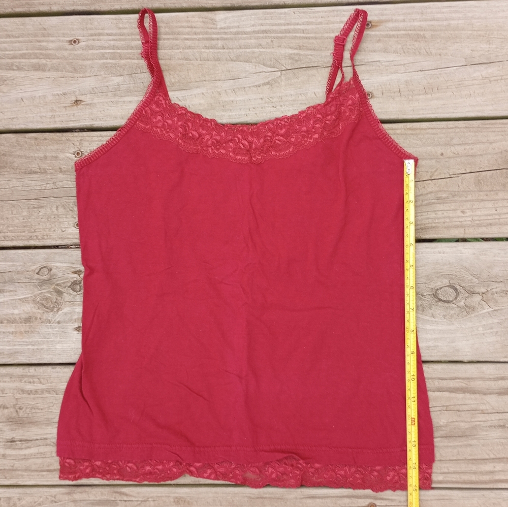 🎄Gifted🎄 Charlotte Russe Tank Top With Lace - Picture 4 of 8
